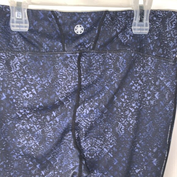 Gaiam Women's Midnight Blue Mixed Print Full Length Active Leggings size Medium - Picture 5 of 9